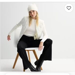 Madden Girl Ivory Quilted Puffer Jacket